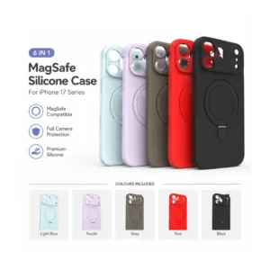 iPhone 17 Pro Magsafe Silicon Case with Stand