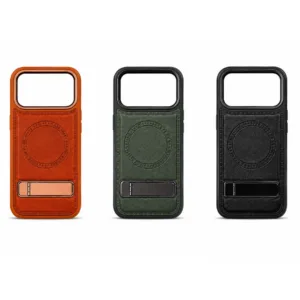 iPhone 16 Pro Premium Leather MagSafe Case with Stand